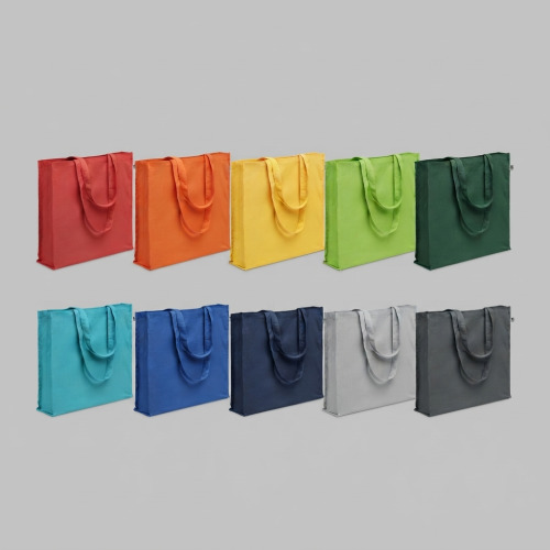 Sac shopping soufflet  Coton bio 220 gm